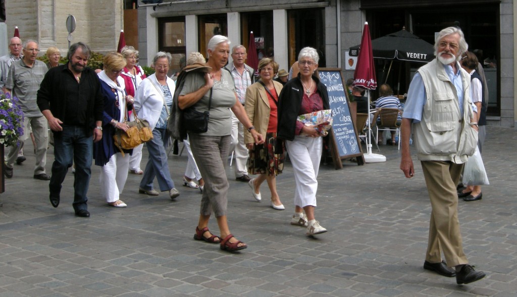 Zeger ten voeten uit, zoals we hem zullen blijven herinneren: als ervaren gids die anderen op sleeptouw naam in zijn geliefde Halle.